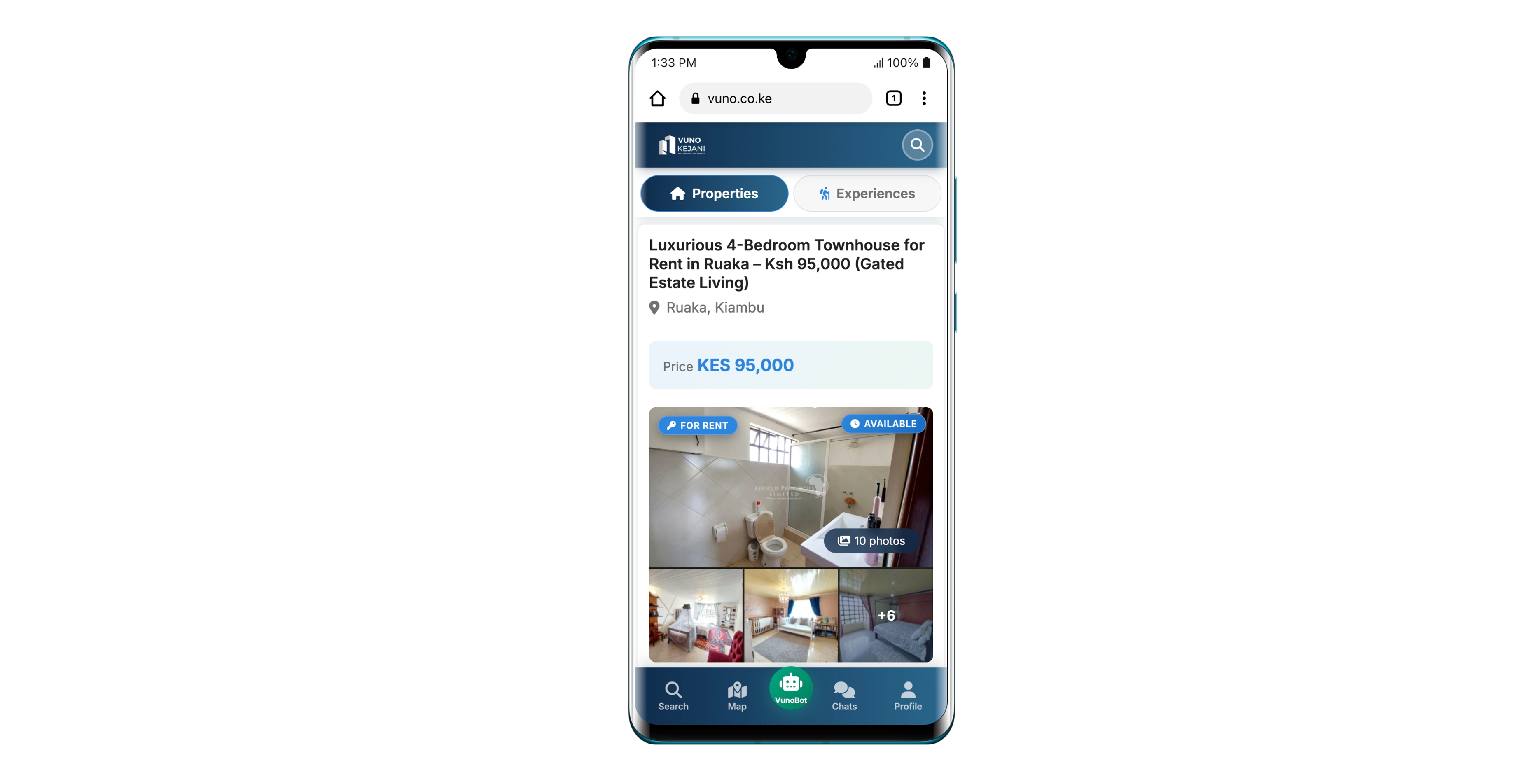 Real Estate Website - Vuno Kejani